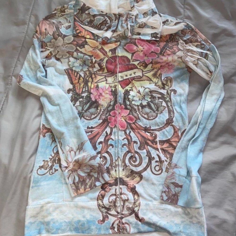 Ed Hardy INSPIRED Multicolor Floral Jacket